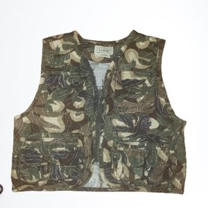 3T Boy's Vintage L.L. Bean Camouflage Hunting/Fishing Vest